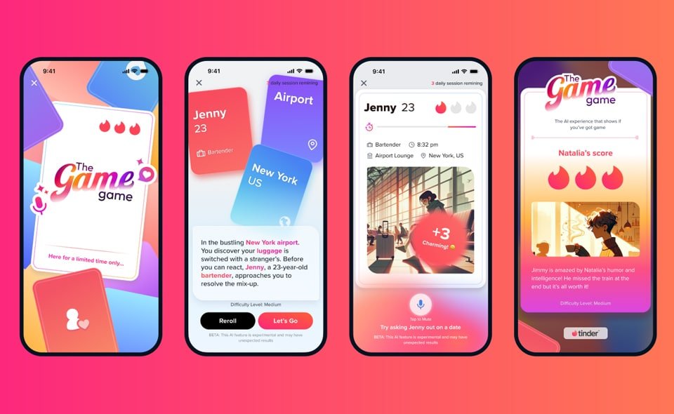 Tinder เปิดตัวเกมลองจีบ AI
