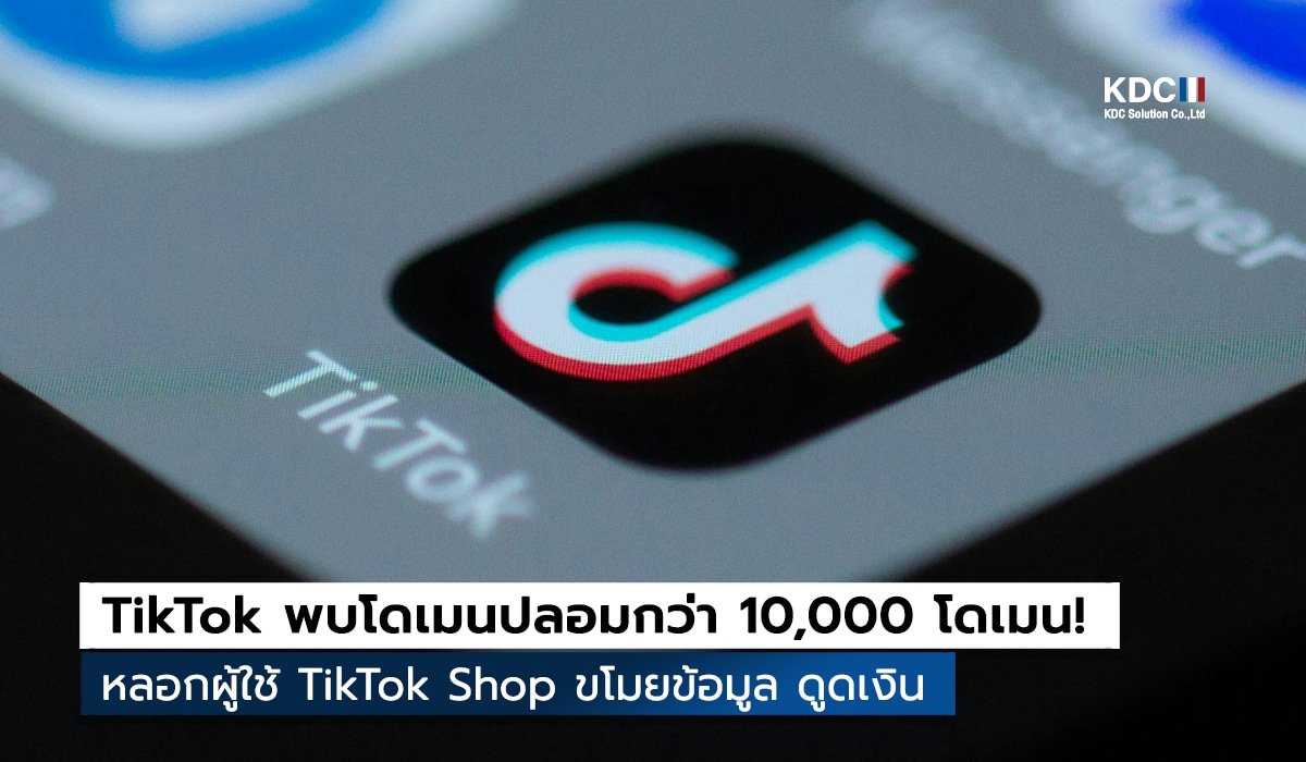 TikTok พบโดเมนปลอมกว่า 10,000 โดเมน