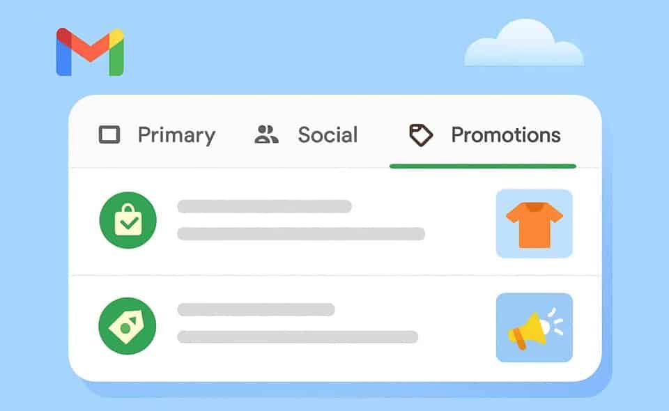 Gmail เพิ่ม ‘Purchases Tab