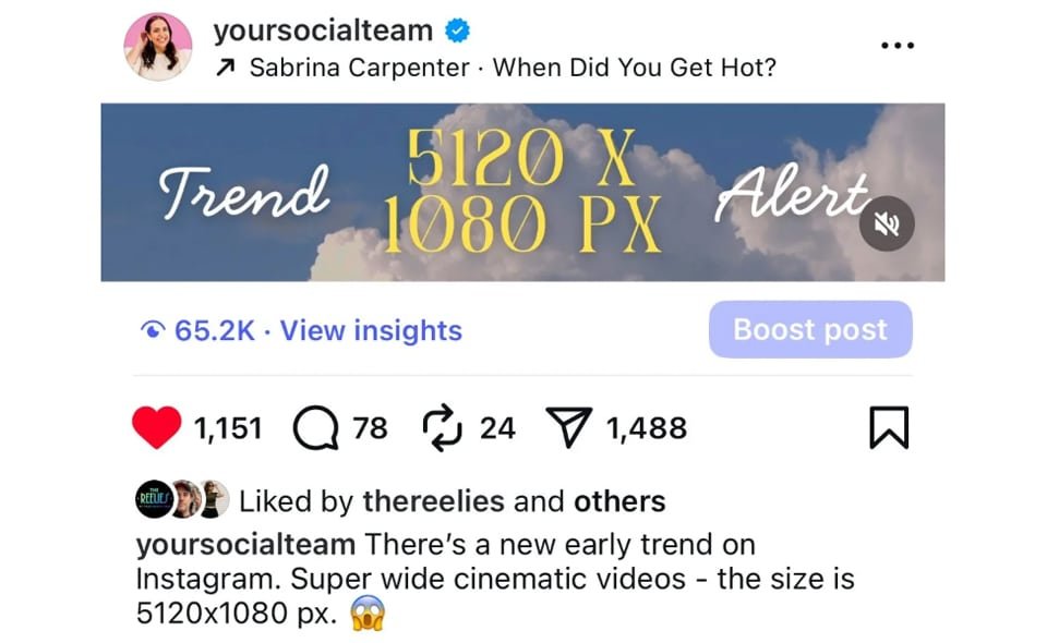 Instagram เปิดฟอร์แมต