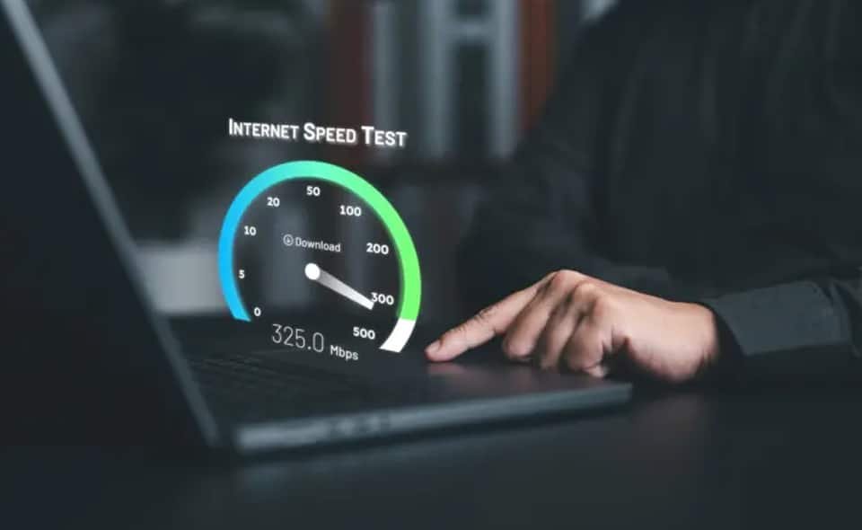 Speed Test บน Taskbar