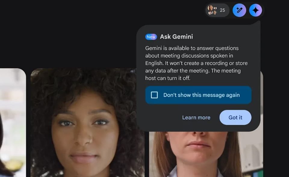 ‘Ask Gemini’ บน Meet