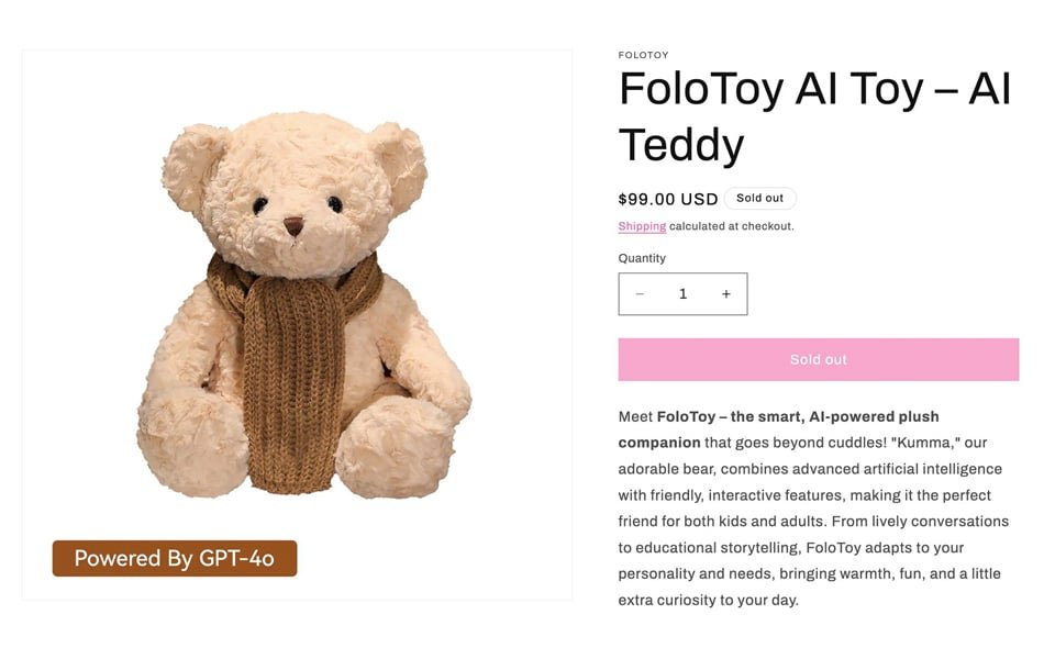 สิงคโปร์เรียกคืน Kumma ตุ๊กตาหมี AI