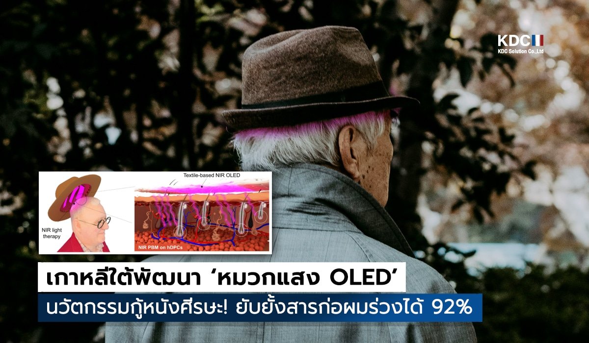 หมวกแสง OLED