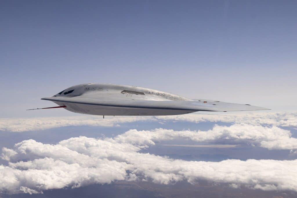 B 21 in flight